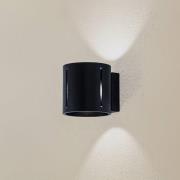 Vegglampe Topa opp/ned, svart korpus