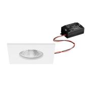 BRUMBERG LED innfelt spot BB21, hvit, 85 x 85 mm, on/off, IP65