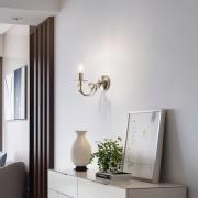 Vegglampe Castro, antikk messing, 1 lyskilde