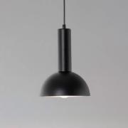 Hengelampe Vitrum cupola S, svart, halvrund, Ø 19 cm