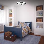 LED-taklampe Fotball, svart/hvit Ø 27,5cm