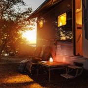 LED-bordlampe med batteri Ruby, høyde 16 cm, plast, USB