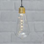 Vintage LED-dekobelysning Glow med timer, klar