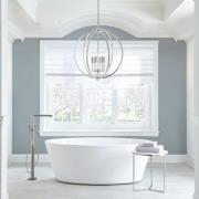 Corinne - skinnende hengelampe med nikkel-finish