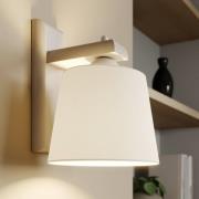 Vegglampe Sweden med trestativ, gammel hvit