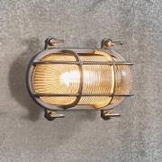 Utendørs vegglampe Helford, nikkel