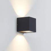 Lucande utendørs LED-vegglampe Merjem, 12 cm, opp/ned, IP54