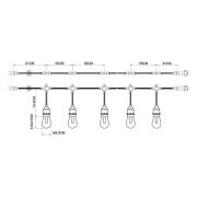 Prios Smart LED-lyskjede Liezel, 732 cm, RGBW, Tuya