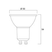 Sylvania LED-reflektorpære GU10 5W 6 500K dimbar 36° 550 lm