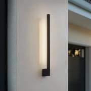 Lindby LED-vegglampe Neano, 60 cm, svart, metall, IP54