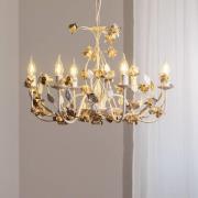 Carolina lysekrone, elfenbensfarget, 6 lyskilder, jern