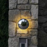 MARSET Babila utendørs LED-vegglampe Ø28cm stål