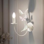 Vegglampe Summer, hvit/grønn/rosa, bredde 11 cm, stål