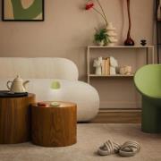 LED-bordlampe med batteri Brilo unplugged Riffle, 20 cm, grønn