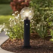 Lindby sokkellampe Dangan, klar, 60 cm, glass, sensor