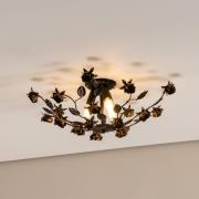 Carolina taklampe, bronsefarget, 3 lyskilder, jern