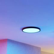 EGLO connect Smart-LED-påbyggingslampe Fueva 6-Z, svart, Ø38cm