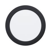 EGLO connect Smart LED-innbyggingslampe Fueva 6-Z, svart, Ø16cm
