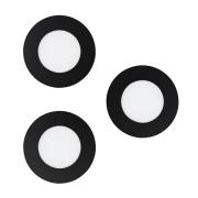 EGLO connect Smart LED-innfellingslampe Fueva-Z, svart, 3 stk
