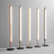 OLEV LED-gulvlampe TRISEL, brun, metall, 2.700 K, dimbar