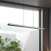 LED-hengelampe Graham, svart, metall, opp/ned, CCT, dimmer