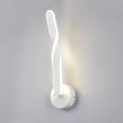 LED-vegglampe Ginko, hvit matt, metall, høyde 45,5 cm