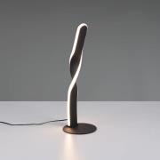 LED-bordlampe Ginko, svart matt, metall, høyde 40,5 cm