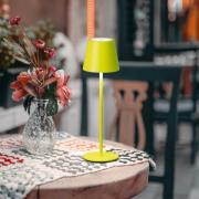 LED-bordlampe med batteri Viletto, lysegrønn, IP54