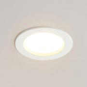 Arcchio LED-innfellingslampe Milaine, Ø 10 cm, hvit, dimbar