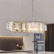 Lysekrone Karmella 100 cm messing antikk 12flg.