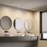 Prios LED-taklampe Edwina, sølv, 18 cm, sett med 3 stk