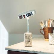 Dyberg Larsen LED-bordlampe Starlight, krom/grå