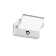 Ideal Lux utendørs LED-vegglampe Swipe Sensor, hvit, IP54