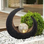 Lindby LED-dekorasjonsbelysning Adem, rustbrun, glass, 31 cm