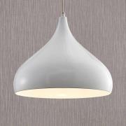 Lindby hengelampe Ritana, hvit, metall, Ø 31 cm, E27