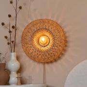 GOOD & MOJO vegglampe Arizona, natur, Ø 50 cm bambusplugg