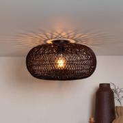 GOOD & MOJO taklampe Arizona, rød, Ø 50 cm, bambus, E27