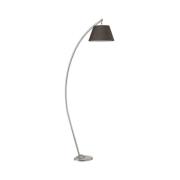 Gulvlampe Sinea, sølv/svart, høyde 110 cm, jern, tekstil