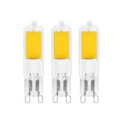 Arcchio LED-stiftpære, G9, 2,2W, 3000K, sett med 3 stk