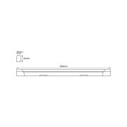OSRAM LED-lyslist VALUE BATTEN, 63 cm, metall, 4000 K