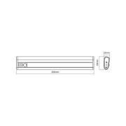 OSRAM LED-batteridrevet benkbelysning LINEAR MOBILE, 20 cm sensor USB