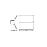 OSRAM utendørs LED-vegglampe ENDURA STYLE BAT, mørkegrå IP44