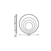 OSRAM LED-taklampe ORBIS SPIRAL ROUND, Ø 51 cm, hvit 42 W