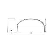 OSRAM utendørs LED-vegglampe ENDURA STYLE ILAY, mørkegrå, IP65