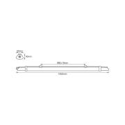 OSRAM LED-våtromslampe SUBMARINE SLIM VALUE, 125 cm, IP65