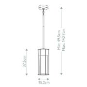Utendørs vegglampe Camillo, svart, aluminium, glass, E27