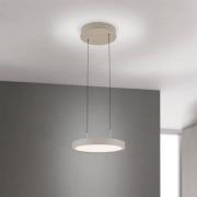 LED-hengelampe Teide, khaki, 1 lyskilde, metall, 2700 K