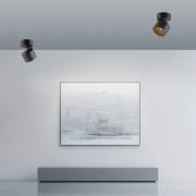 PURE LED-downlight Cup, svart, Ø 9,5 cm, metall