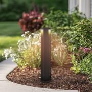 Lucande LED-gatelampe Raiku, svart, aluminium, 65 cm