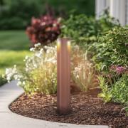 Lucande LED-gatelampe Raiku, rustfarget, aluminium, 65 cm